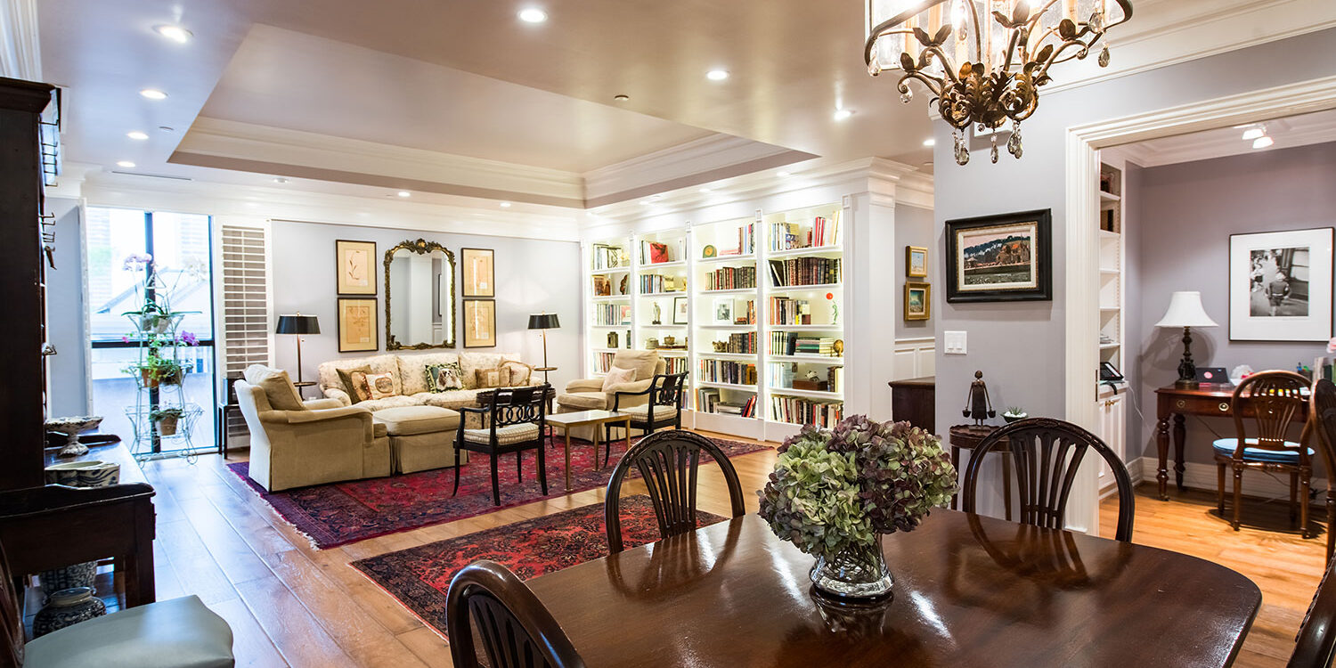 one of the living rooms in our senior apartments