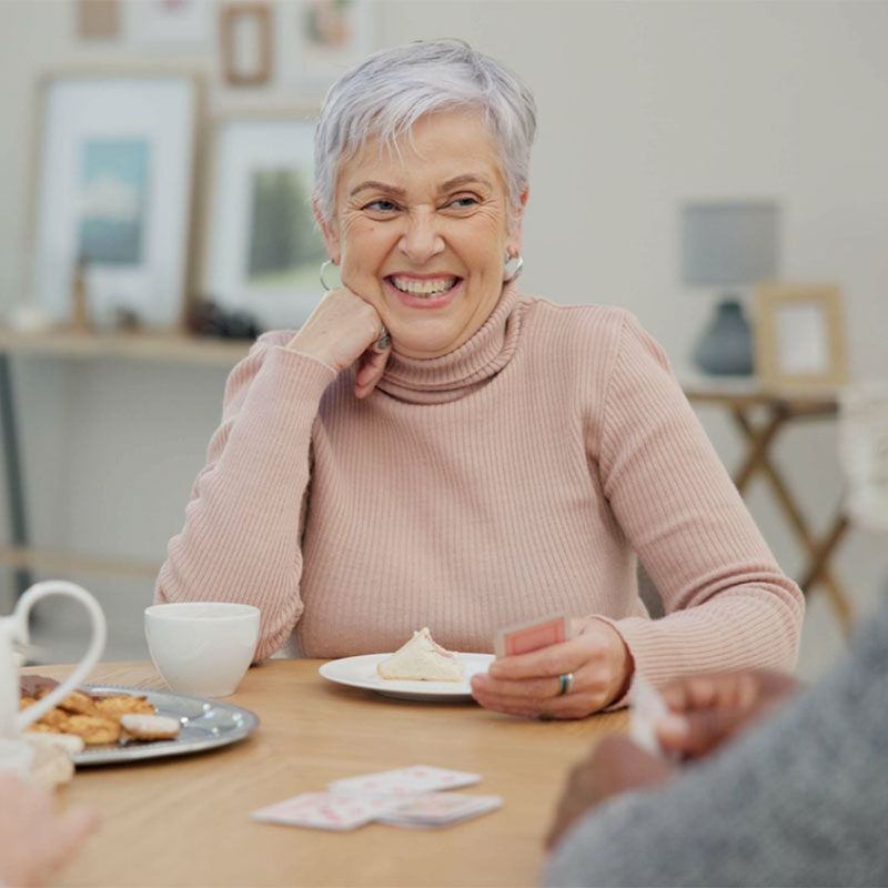 Woman having tea Woman having tea
